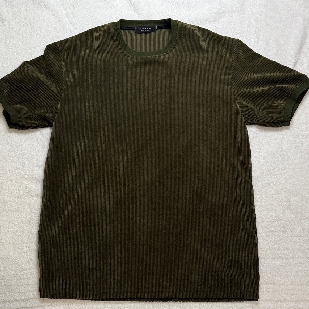 Zara Dark Olive Short Sleeve Tee